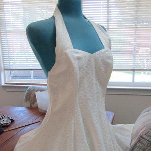 white halter short dress union label size 9/10